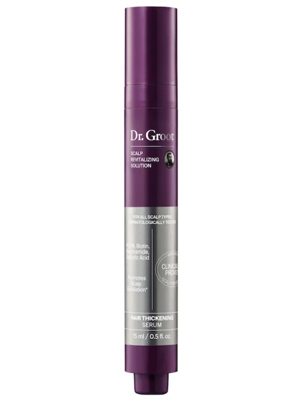 NIB Dr. Groot Roll-On Hair Thickening Scalp Serum for Thinning Hair